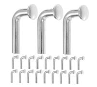 SMASOLO 50 Pièces Lot de Goupilles de Sécurité Acier pour Rayonnage à Boulon J Robuste à Tête Plate Accessoires pour Sécurisation et Stabilité des Charges
