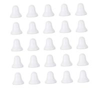 SMASOLO 50 Pièces Moules Mousse Blanche Forme de Cloche de Noël Accessoires DIY Décoratifs pour Garçon Fille Kit de Création Manuelle pour Ornements Festifs