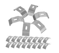 SMASOLO 50 pièces Supports Fixes pour Stores Verticaux Accessoires de Fixation Latérale pour Rideaux à Enroulement Serre-câbles Métalliques à Clip Ressort Kit Complet pour Stores