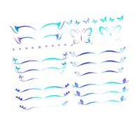 SMASOLO 6 feuilles Stickers Adhésifs Eye Makeup Décorations Paupières pour Maquillage Yeux et Regard Profond