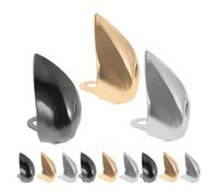 SMASOLO 6 Paires Protections Pointues Métalliques pour Talons Hauts Femmes Capuchons de Pointe Antidérapants Protègent Usure Dommages Couleurs Or Argent Noir