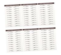 SMASOLO 6 pièces Autocollants Sourcils Hair-like Tatouages Temporaires Naturels Imperméables pour Maquillage Patchs Sourcils Faux Réalistes pour Femmes