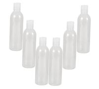SMASOLO 6 pièces Bouteilles de Voyage Transparentes Ensemble de Flacons Vides avec Couvercle Press Type pour Shampooing et Lotion Pratiques et Réutilisables pour Voyage Activités