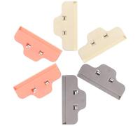 SMASOLO 6 pièces Clips de Fixation pour Dessin Diamant Grands Clips Portables Multifonctions pour Maintien Fichiers DIY Outils Résistants pour Fixation Bordure Tableau Kit Rose Gris Beige