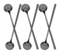 SMASOLO 6 pièces Cuillères Longues Acier Inoxydable Cuillères à Thé Ergonomiques pour Café Desserts et Boissons Froides Faciles à Nettoyer Usage Quotidien Maison