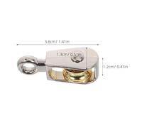 SMASOLO 6 pièces Kit de Poulies Fixes Alliage de Zinc Système de Poulie Compact et Robuste pour Levage et Activités Scientifiques Classe