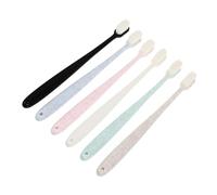 SMASOLO 6 pièces Lot de Brosses à Dents Adultes à Poils Ultra Doux Tête Petite Ondulée Ergonomique Brosses Manuelles Durables et Antidérapantes Assortiment pour Nettoyage Complet