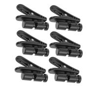 SMASOLO 6 Pièces Lot de Clips Micro Noir Pinces Câble Microphone Durables et Antienchevêtrement pour Fixation Fil de Micro et Écouteurs Accessoires Pratiques pour Organisation Câbles