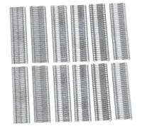 SMASOLO 600 Pièces Kit De Pince à Anneau De Clou Agrafes De Cage Métallique Clips De Fil De Cage Agrafes De Grillage Agrafes De Maille De Volaille Acier à Faible Teneur en Carbone