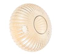 SMASOLO Abat-Jour en Verre de Remplacement 250 X 150 MM, Globe Suspendu Orange Nervures, Abat-Jour Vintage Suspendre Salon, Éclairage Diffus Doux, Accessoire Luminaire Polyvalent