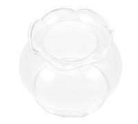 SMASOLO Abat-jour en Verre pour Lampe à Huile, Couvercle Léger Décoratif, Petit Modèle Grand Goulot, Accessoire Coupe-vent Transparent pour Lampe à Bougie, Décoration Intérieure, Maison