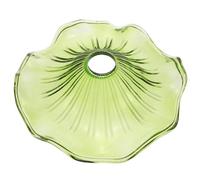 SMASOLO Abat-jour Suspendu Vert en Verre de Feuille de Lotus, Petit Abat-jour Rétro pour Lampe de Chevet, Accessoire de Remplacement pour Plafonnier, Éclairage Doux pour Salon et Chambre