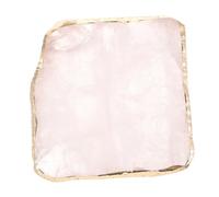 SMASOLO Accessoires de Cuisine Roses Dessous de Verre Or décor de Table Basse Quartz Couleur de Coupe liés Tapis à café pour comptoir de Cuisine Rose Cristal Naturel