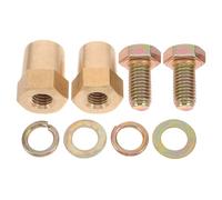 SMASOLO Adaptateur de Borne de Batterie Voiture 10 Mm M10 Filetage Interne Positif, Connecteur de Câble de Batterie du Véhicule Compatible Borne Latérale, Kit 2 Pièces pour Accessoires