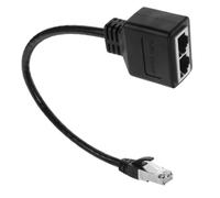 SMASOLO Adaptateur Ethernet Mâle vers Double Femelle Coupleur Réseau pour Prolongateur Prise Femelle Extension LAN pour PC Console et TV Compacte pour Bureau et Maison