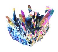 SMASOLO Amas de Cristal Naturel Coloré 70G Environ Ornement en Grappe Multicolore pour Décoration Bureau et Maison Pierre Décorative Polyvalente pour Aquarium et Jardinage