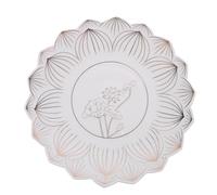 SMASOLO Assiette Blanche Bouddhiste Céramique Plateau Offrandes Résistant et Décoratif pour Fruits Plateau Service Temple et Décor Spirituel