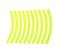 SMASOLO Autocollant Réfléchissant Imperméable pour Jante de Roue de Draisienne, Bande Décorative Fluorescente Vert Fluo, Adhésif Amovible à Forte Adhérence, Sécurité Nocturne pour Vélo