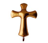 SMASOLO Ballon Croix 39 Pouces pour Fête Première Communion Garçon Fille Décoration Fête Mariage Ballon de Festival Fourniture Déco