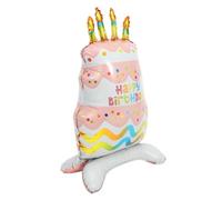 SMASOLO Ballon Gâteau Aluminium avec Base Rose Ballon Gonflable Décoratif pour Fête Anniversaire Effet Réaliste et Facile à Gonfler Décoration Festive et