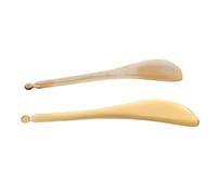 SMASOLO Bâtons De Grattage Visage 2 Pièces Taille Standard En Corne Naturelle, Plaques De Massage Pour Soins Peau, Accessoires Massage Détente Et Contour Des Yeux