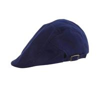 SMASOLO Béret de Chef Cuisine Ajustable en Tissu Intégral Bleu Marine Léger et Respirant Toque Professionnelle Unisexe pour Boulanger Serveur et Restauration Entretien Facile Taille