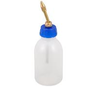 SMASOLO Bidon D'huile en Plastique 125 Ml avec Tube en Cuivre, Distributeur D'huile Automobile à Bec Verseur Anti-goutte, Flacon Transparent Ergonomique pour Lubrification Précise