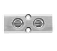 SMASOLO Bloc Répartiteur Pneumatique Argenté Collecteur Air pour Compresseur Raccord Multiple et Facile à Installer Adapté Aux Sorties de Branchement Air Comprimé