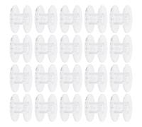 SMASOLO Bobines de Couture Ménagères Transparentes 50 Pcs, Fournitures pour Machines à Coudre Compatibles Universelles, Accessoires de Couture Légers et Réutilisables pour Usage