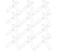 SMASOLO Boîte à Crayons Transparente 50 Pièces pour Stylo à Bille Élève Longueur 15,7 Cm Plastique Rigide Clair Bureau Présent Anniversaire Rangement