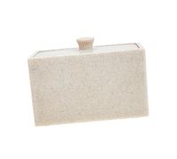 SMASOLO Boîte de Rangement pour Cotons-tiges et Cotons Ronds à Deux Compartiments avec Couvercle Organiseur Compact pour Cosmétiques pour Bureau et Salle de Bain