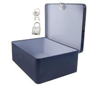 SMASOLO Boîte de Rangement Vintage Tôle avec Serrure Boîte Verrouillable Petite pour Bijoux Souvenirs et Bureau Organisateur Solide