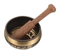 SMASOLO Bol Tibétain Cuivre avec pour Yoga Relaxation Accessoire Sonore et Résonant Décoration Apaisante pour Intérieur