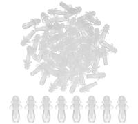 SMASOLO Bouchons D’Oreilles Étanches en Silicone Souple Transparents Lot de 60 Paires Réutilisables Antibruit et Protection pour Natation Surf et Sommeil Adultes