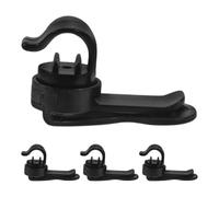 SMASOLO Boucle et Clip Magnétique 4 Pièces Noir pour Tube d'eau de Poche Hydratation, Adapté aux Paquet à Dos de Randonnée