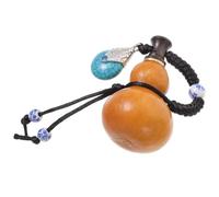 SMASOLO Bouteille Gourde Décorative 300 ML en Calebasse Naturelle Finition Cire D’Abeille Gourde à Vin Hermétique Petite Taille 5-8 CM Support de Stockage Multi-Usage pour Brandy