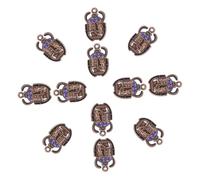 SMASOLO Breloques Scarabée En Alliage 20 Pcs 26x16 Mm, Pendentifs Charme De Scarabée Antique Bleu, Diy Fabrication Bijoux Pour Bracelets Colliers, Présents Fêtes Noël Anniversaire