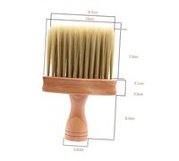 SMASOLO Brosse Professionnelle pour Cheveux Cassés Bois Kit de Coupe et Dépoussiérage pour Salon et Domicile Brosse de Nettoyage pour Nuque et Contour des Oreilles