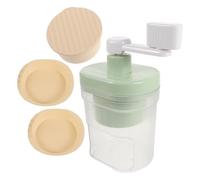 SMASOLO Broyeur à Glace Manuel Compact avec Manivelle, 1 Bol Congélation et 2 Bacs Ramasse-glace, Outil Manuel pour Glace Pilée Maison, Bar, Camping et Fêtes