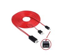 SMASOLO Câble adaptateur Micro USB vers pour smartphone prise charge HDCP résolution jusqu’à XP contrôle via télécommande TV