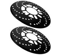 SMASOLO Cache-Disque de Frein à Disque en Alliage D'aluminium, Finition Noire, Adaptateur de Frein Automobile pour Rénovation et Personnalisation, Accessoires Compatibles Multiples