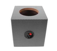 SMASOLO Caisson de Basses Scellé pour Voiture en Bois Massif 5 Pouces PVC, Boîtier Audio Automobile Compact, Isolation Phonique et Amplification des Basses, Accessoires pour Système Audio