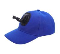 SMASOLO Casquette Baseball Bleu Foncé avec Support Caméra et Boucle Dégagement Rapide Montage Tête Ventilation Maximale Stabilité Renforcée pour Sport et Plein Air