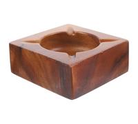 SMASOLO Cendrier en Bois Naturel Grand Format, Porte-Cendres Portable pour Cigarettes, Décoration Maison et Bureau, Cendrier de Luxe Léger et Pratique, Finition Polie Lisse, Usage