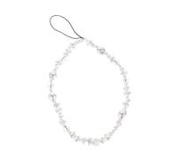 SMASOLO Chaîne Téléphonique Décorative En Perles Épaisses Pour Téléphone Portable, Accessoire Diy, Chaîne Blanche Anti-dérapante, Création Suspendue, Compatible Étuis Standard