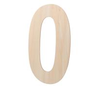 SMASOLO Chiffre Bois Naturel Zéro pour Photos Panneau de Chiffres Vierge Bois pour Collage Anniversaire