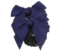 SMASOLO Chignon Nœud Filet à Chignon Lot De 2 Bleu Taille Unique Accessoires Cheveux Pour Femme Personnel Professionnel Banque Infirmière Hôtel