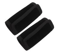 SMASOLO Coussinet de Béquille en Velours Noir pour Aisselles, Paire de 2 Protections Rembourrées Confortables, Accessoire Antidérapant pour Béquilles D’avant-bras, Adapté Seniors