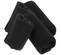 SMASOLO Coussinet Rembourré Antidérapant pour Béquilles Aluminium, Coussin de Protection Aisselles Noir, Accessoire Confortable pour Canne de Marche, Coussinet de Béquille Domestique