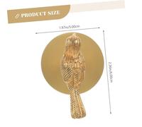 SMASOLO Crochet Mural Laiton Brossé Forme Oiseau Patère Murale Polyvalente pour Manteaux Chapeaux et Sacs Décoration Chambre et Salon Support Résistant et Réutilisable